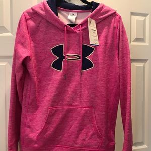Under armor pink women’s sweatshirt